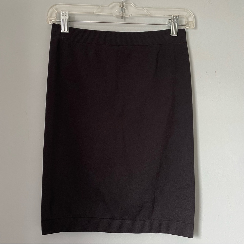 NEW Helmut Lang Black Seamless Jersey Tube Skirt